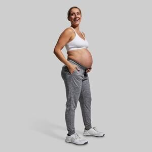 Ingrid & Isabel Women's Gray Maternity Drawstring Jogger Pants Gray Size L NWOT